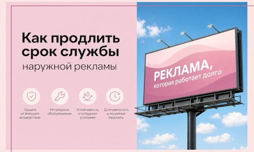 Как продлить срок службы наружной рекламы в  Барнауле