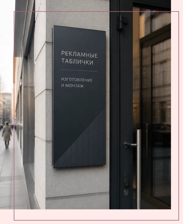 Рекламные таблички в Барнауле по цене от 4552 р. | Аванза-Брн