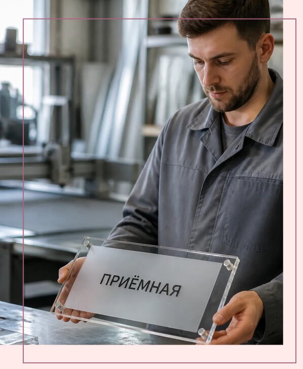 Таблички из оргстекла на заказ в Барнауле от 3945 р. | Аванза-Брн